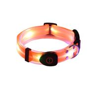 Gkumgwo Collare per cani a LED, ricaricabile a LED, con 3 modalità, collare di sicurezza luminoso per razze di animali di taglia piccola, media e grande
