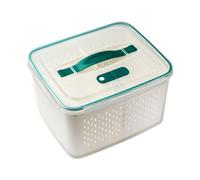 Gkumgwo Contenitore per frigorifero - Organizer per alimenti - con scarico suddiviso per Meal Prep pranzo insalata ristorante