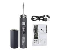 Gkumgwo Kit Saldatura Elettronica 5 Livelli di Controllo, Stazione di Saldatura Digitale, Display Digitale Portatile con Luce Integrata per Riparazione Elettronica Progetti Hobby Officina