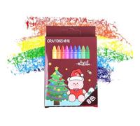 Gkumgwo Matite Colorate Di Natale | 8 Colori Materiale Artistico Natalizio | Kit Di Pastelli Da Colorare Per Bambini Della Scuola,Per Classe Scuola Asilo Viaggio Casa Compleanno Disegno Per Le