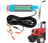 Gkumgwo Pompa sommersa - Pompa sommersa elettrica auto,Strumento di rifornimento portatile con 2 morsetti a Per Marina Auto Barca Camion Agricoltura