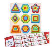 Gkumgwo Puzzle Forme,Giocattoli Educativi STEM con Forme Colorate | Giochi Geometrici per Apprendimento e Sviluppo | Educazione Asilo Scuola Materna