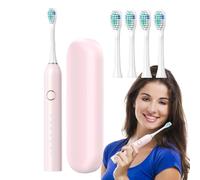 Gkumgwo Spazzolini da denti ricaricabili con custodia,spazzolino elettrico ricaricabile,Spazzolino elettrico con custodia - Ricaricabile 40000 VPM Ricarica rapida 3 ore Ultimi 180 giorni Custodia da