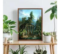 GKUVBF Antica Roma Architettura Paesaggio Il Vecchio 18° secolo Opera d'arte Tela Poster e stampe Immagini artistiche da parete Decorazione per la casa 80x120cm Senza cornice