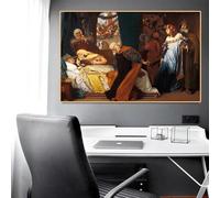 GKUVBF Frederic Leighton La finta morte di Giulietta Stampa artistica su tela, poster per la decorazione moderna della parete di casa (30x45 cm/senza cornice)