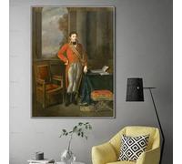 GKUVBF Jean-Baptiste Greuze《Napoleone Bonaparte》Stampa artistica su tela, poster per la decorazione moderna della parete di casa e del soggiorno (70x100 cm/senza cornice)