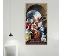 GKUVBF La processione trionfale di Gerard van Honthorst, stampa artistica su tela, poster, decorazione da parete per soggiorno moderno (80x160 cm/senza cornice)