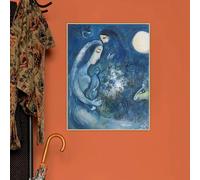 GKUVBF Marc Chagall《Famiglia》Dipinto su tela, stampa artistica, poster, quadro decorativo per soggiorno, decorazione da parete per la casa moderna (40x60 cm/senza cornice)