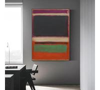 GKUVBF Mark Rothko Colorful Abstract Canvas Modern Art Poster e immagini decorative da parete per soggiorno, decorazione della casa 70x110cm senza cornice