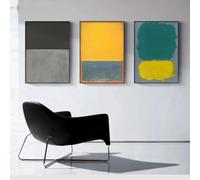 GKUVBF Mark Rothko Colorful Abstract Canvas Modern Art Poster e quadri decorativi da parete per soggiorno, decorazione della casa, 70x100 cm, 3 pezzi senza cornice