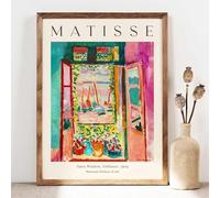 GKUVBF Matisse retro pittura a olio astratta arte murale, mostra d'arte di Matisse, stampa su tela di arte murale con paesaggio, poster d'arte murale 70x100cm senza cornice