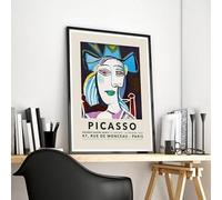 GKUVBF Pablo Picasso Volti Ritratto Umano Astratto Poster Surrealista Dipinto su Tela Moderno per Soggiorno Decorazione da Parete per Casa (40x50cm/Senza Cornice)