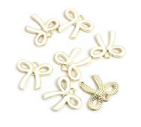GKYQVE 100Pcs Farfalla Fiocchi Ornamento Bowknot Collana Pendente Facile Da Attaccare Ornamenti Per Acconciature E Abbigliamento Ornamento, Misura unica, come descritto, come descritto