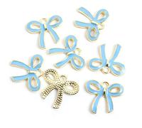 GKYQVE 100Pcs Farfalla Fiocchi Ornamento Bowknot Collana Pendente Facile Da Attaccare Ornamenti Per Acconciature E Abbigliamento Ornamento, Misura unica, come descritto, come descritto