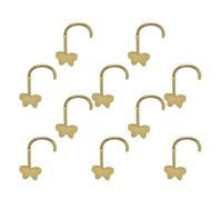 GKYQVE 10pcs Moda Forma Farfalla Piercing Dei Monili Del Corpo In Acciaio Inox Accessorio per Naso Orecchio Cartilagine Cartilagine Orecchio Piercing, One Size, come descritto, come descritto
