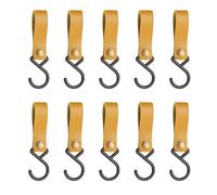 GKYQVE 10Pcs PU Cinghia In Pelle S Ganci per Campeggio Efficiente Salvaspazio Bagno Asciugamani Ganci Utensili Da Cucina Organizzatori Multifunzionale Ganci di Stoccaggio