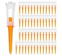GKYQVE 50pcs/pack Più Distanza Altezza Coerente Golf Tees Tees Castelli Standard Golf Tees Set Per Driver Training Standard