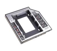 GKYQVE adattatore di alluminio di Caddys degli HDD di 9.5mm 12.7mm per la baia ottica del computer portatile con la dissipazione di calore Enhanceds