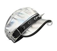 GKYQVE Berretti scuri per ragazze Cappello da pittore Francese Argento Berretti per ragazze Cappello borchiato Street Photography Club Wear Cappelli da pittore per adulti, Argento, Taglia unica