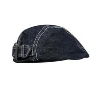 GKYQVE Berretto semplice unisex Cabbie Cappello Pittore Berretti Baker Boy per passeggiare in strada Denims cappelli piatti Puntelli fotografici Cappelli da pittore per le donne, blu navy, Taglia