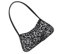 GKYQVE Borsa a tracolla da donna borsa alla moda borsa ascellare borsa borsa borsa leopardi stampa ascella per donne di tutti i giorni in pelle PU ascelle moda ascella stampa leopardo spalla, Nero