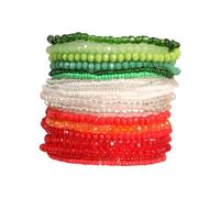 GKYQVE Bracciali di perline fatti a mano alla moda set di perline fatti a mano ornamento per abiti eleganti e occasioni braccio Candy