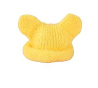 GKYQVE Cappello elastico lavabile a mano per bambola di peluche da 10 cm, morbido e caldo, filato lavorato a maglia per decorazione in cotone, facile da cambiare, morbido e caldo