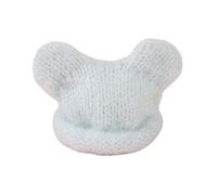 GKYQVE Cappello elastico lavabile a mano per bambola di peluche da 10 cm, morbido e caldo, filato lavorato a maglia per decorazione in cotone, facile da cambiare, morbido e caldo