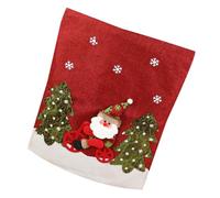 GKYQVE Coprisedia natalizio, Babbo Natale, pupazzo di neve, cappello di cervo, decorazione per sala da pranzo, feste, matrimoni, feste di Natale