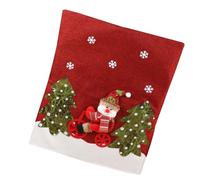 GKYQVE Coprisedia natalizio, Babbo Natale, pupazzo di neve, cappello di cervo, decorazione per sala da pranzo, feste, matrimoni, feste di Natale
