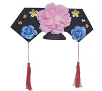 GKYQVE Dyansty Cappello da principessa per donna cinese reale fiore fascia per capelli spettacoli teatrali antico copricapo evento formale copricapo
