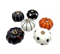GKYQVE Elegante centrotavola stagionale a forma di zucca, collezione di zucche per feste di Halloween, espositore da scrivania unico per decorazioni eleganti e zucche