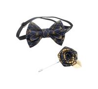 GKYQVE Elegante Ragazzo Gentlement Papillon E Boutonniere Set Con Jacquards Modello Popolare Bambini Cravatta E Corpetto Per Il Partito Accessori Del Partito, Teschio, Taglia unica