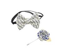 GKYQVE Elegante Ragazzo Gentlement Papillon E Boutonniere Set Con Jacquards Modello Popolare Bambini Cravatta E Corpetto Per Il Partito Accessori Del Partito, Stella rossa, Taglia unica