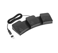 GKYQVE Ergonomico Tripla USB Foot Controller Personalizzabile Tasti String Controllo Multimediale per PC USB Tripla Pedale per PC