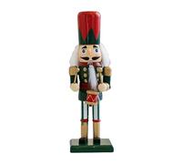 GKYQVE Festival Legno Schiaccianoci Burattino Tradizionale Re Soldato Figura 16cm Figurine Ornamento Natale Vacanze Decorazione Tradizionale Schiaccianoci