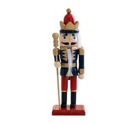 GKYQVE Festival Legno Schiaccianoci Burattino Tradizionale Re Soldato Figura 16cm Figurine Ornamento Natale Vacanze Decorazione Tradizionale Schiaccianoci