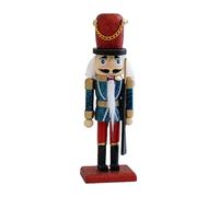 GKYQVE Festival Legno Schiaccianoci Burattino Tradizionale Re Soldato Figura 16cm Figurine Ornamento Natale Vacanze Decorazione Tradizionale Schiaccianoci