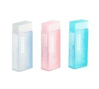 GKYQVE Gomme trasparenti in tinta unita, bella gomma da cancellare, regalo semplice per bambini e studenti, matita trasparente, semplice e bella, tinta unita (grande)