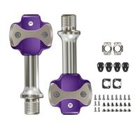 GKYQVE Leggeri leghe di alluminio Pedali per bici da strada senza clip Auto Biciclette Ciclismo Parti Cuscinetto sigillato Clipless Leggero Lega di Alluminio Blocco Automatico per Bici da Strada e