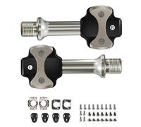 GKYQVE Leggeri leghe di alluminio Pedali per bici da strada senza clip Auto Biciclette Ciclismo Parti Cuscinetto sigillato Clipless Leggero Lega di Alluminio Blocco Automatico per Bici da Strada e