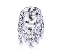 GKYQVE Medio Oriente Adulto Shemagh Sciarpa Arabo Turbanti All'aperto Multi Purpose Capo Wrap Ciclismo Antipolvere Fazzoletto Per Maschio Per Le Donne Keffiyeh Collo Viso Copertura, bianco, Taglia