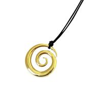GKYQVE Moda Autunno Inverno Spirali Modello Collana Metallo Ciondolo Maglione Catena Accessorio di Moda Per L'usura di Tutti I Giorni Spirali Dis, Misura unica, come descritto, come descritto