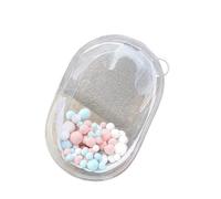 GKYQVE Peluche Bambole Borsa Catena Fascino Resistente Accessorio di Immagazzinaggio Per Anime Figura Giocattolo Unico Antipolvere Portachiavi Charm Portachiavi Per Borse, Trasparente, M