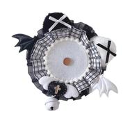 GKYQVE Porta badge fatto a mano in pizzo con campanelle ornamento elegante spilla organizer espositore per gioielli e accessori forniture per imballaggio gioielli, Misura unica, come descritto