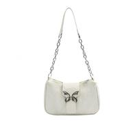 GKYQVE Pratica borsa a tracolla in PU borsa ascellare borsa alla moda borsa casual vacanza per il trasporto quotidiano e viaggiare lei, Beige, One Size