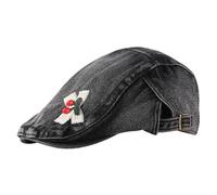 GKYQVE Ragazze Casual Berretti Pittore Cappello Francese Duckbill Berretti per Ragazze Street Photography Club Wear Donne Cappelli, Nero , Taglia unica