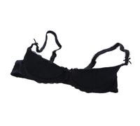 GKYQVE Reggiseno a balconcino da donna con effetto push-up 1/4 di coppa in pizzo con ferretto taglio basso archi mensola bralette lingerie reggiseno a mensola in pizzo, Nero , 3C