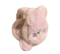 GKYQVE Scaldaorecchie invernali con motivo di conigli, per il freddo, caldo, in peluche, per attività all'aperto, per tenere caldo e regolabile, Viola, Taglia unica