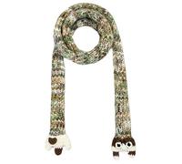 GKYQVE Sciarpa a forma di animale del fumetto di modo per l'inverno autunno sciarpa del collo per le donne vestito tutto abbinato casual formale magro, carta verde, Taglia unica